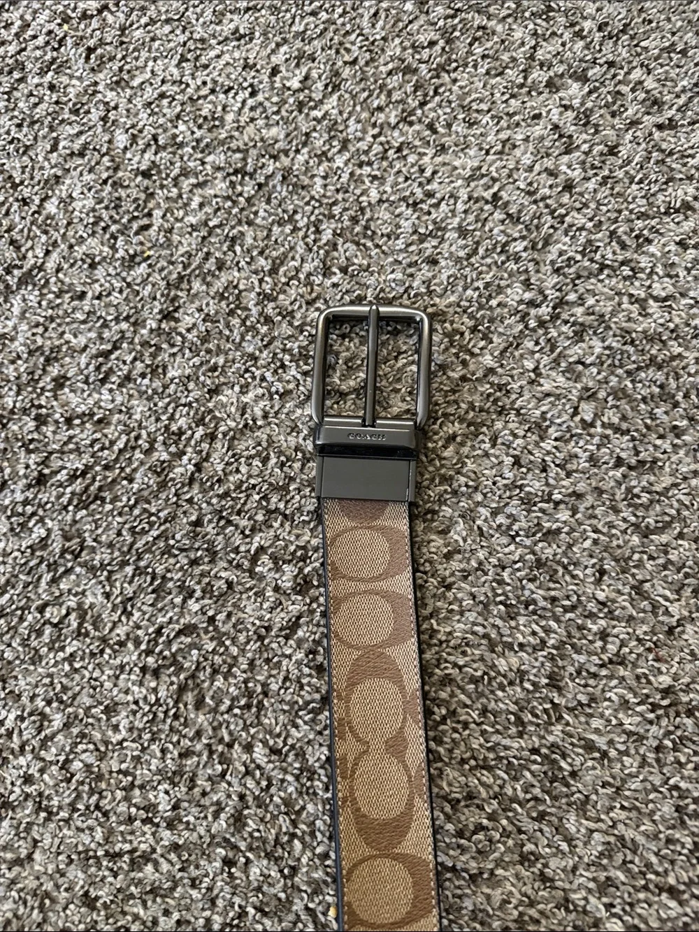 Coach canvas belt